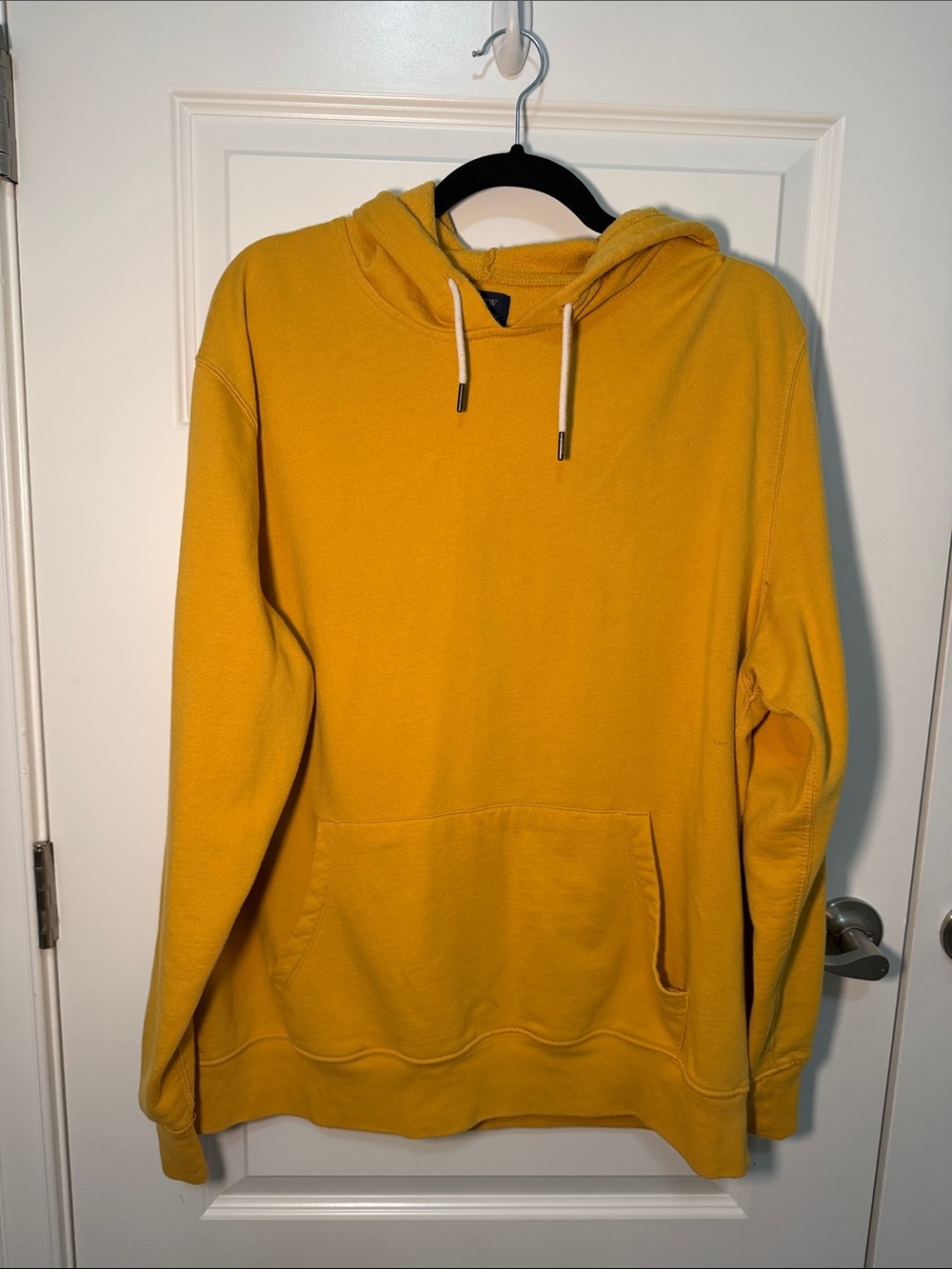 J. Crew Men's 2XL Mustard Yellow Pullover Hoodie